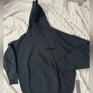 Fear of God Essentials Pullover Hoodie Stretch Limo - Medium Black